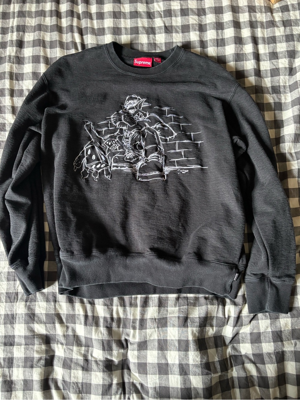 Supreme Black Crewneck